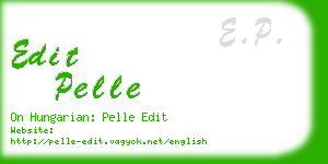 edit pelle business card